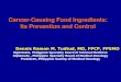 Cancer-Causing Food Ingredients:  Its Prevention and Control