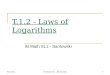 T.1.2 - Laws of Logarithms