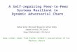A Self-repairing Peer-to-Peer Systems Resilient to  Dynamic Adversarial Churn
