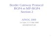 Border Gateway Protocol  BGP4 et MP-BGP4 Section 2