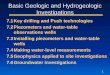Basic Geologic and Hydrogeologic Investigations