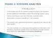 PHASE 2: SYSTEMS ANALYSIS