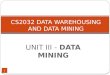 CS2032  DATA WAREHOUSING AND DATA MINING