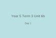 Year 5 Term 3 Unit 6b