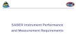 SABER Instrument Performance and Measurement Requirements