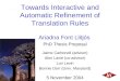 Towards Interactive and Automatic Refinement of Translation Rules