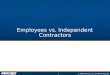 Employees vs. Independent Contractors