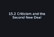 15.2 Criticism and the Second New Deal