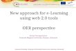 New approach for e-Learning using web 2.0 tools OER perspective