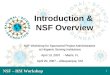 Introduction &  NSF Overview