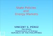 State Policies  and  Energy Markets