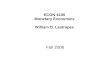 ECON 4100 Monetary Economics William D. Lastrapes