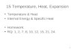 15 Temperature, Heat, Expansion