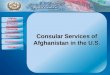 Consular Services of Afghanistan in the U.S