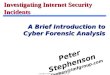 Investigating Internet Security Incidents