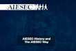 AIESEC  History and The  AIESEC  Way