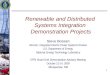 Renewable and Distributed  Systems Integration  Demonstration Projects