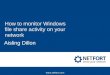 How to monitor Windows file share activity on your network