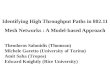 Identifying High Throughput Paths in 802.11 Mesh Networks : A Model-based Approach