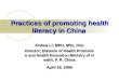 Practices of promoting health literacy in China