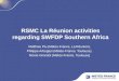 RSMC La Réunion activities regarding SWFDP Southern Africa