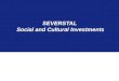 SEVERSTAL  Social and Cultural Investments