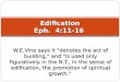 Edification Eph.  4:11-16