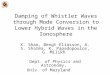 Damping of Whistler Waves through Mode Conversion to Lower Hybrid Waves in the Ionosphere