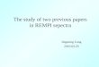 The study of two previous papers in REMPI sepectra