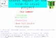 Status report of the tile-Si Lccal * project