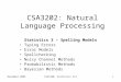CSA3202: Natural Language Processing