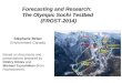 Forecasting and Research:   The Olympic Sochi Testbed  (FROST-2014)