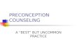 PRECONCEPTION COUNSELING