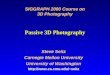 Passive 3D Photography