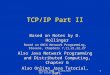 TCP/IP Part II
