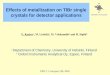 Effects of metallization on TlBr single crystals for detector applications