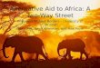 Alternative Aid to Africa: A Two-Way Street