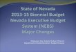 State of Nevada 2013-15 Biennial Budget Nevada Executive Budget System (NEBS) Major Changes