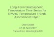 Long-Term Stratospheric  Temperature Time Series for SPARC Temperature Trends Assessment Paper