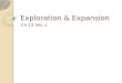 Exploration & Expansion