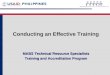 Conducting an Effective Training