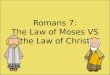 Romans 7: The Law of Moses VS the Law of Christ