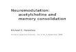 Neuromodulation: acetylcholine and memory consolidation Michael E. Hasselmo
