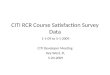CITI RCR Course Satisfaction Survey Data