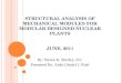 Structural Analysis of Mechanical Modules For Modular Designed Nuclear Plants June, 2011