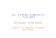 272: Software Engineering  Fall 2012