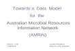 Towards a  Data  Model  for  the  Australian Microbial Resources Information Network (AMRiN)