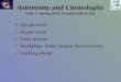 Astronomy and Cosmologies week 1, Spring 2013, Chamberlain & Zita