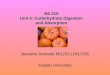 NS 315 Unit 3: Carbohydrate Digestion and Absorption