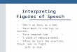 Interpreting  Figures of Speech